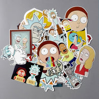 35Pcs/lot American Drama Rick and Morty Funny Sticker Decal For Car Laptop Bicycle Motorcycle Notebook Waterproof Stickers