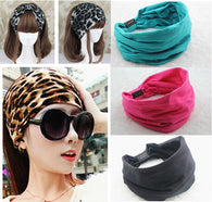 2017 New variety of wear method Cotton Elastic Sports Wide women Headbands for women hair accessories turban headband headwear