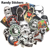 Star Wars 25 kinds waterpoof cap creative sticker for Skateboard Laptop Luggage Fridge Phone toy Styling home doodle Sticker