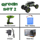 Lynrc RC Car 4WD 2.4GHz Rock Crawlers Rally climbing Car 4x4 Double Motors Bigfoot Car Remote Control Model Off-Road Vehicle Toy