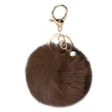 Gussy Life wholesale fashion Hot Rabbit Fur Ball Keychain Bag Plush Car Key Ring Pendant gift Chaveiro Dec622