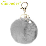 Gussy Life wholesale fashion Hot Rabbit Fur Ball Keychain Bag Plush Car Key Ring Pendant gift Chaveiro Dec622