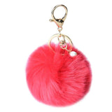 Gussy Life wholesale fashion Hot Rabbit Fur Ball Keychain Bag Plush Car Key Ring Pendant gift Chaveiro Dec622