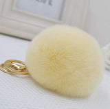 2016 New 16 ColorS trinket Keychain Pompons Keychains Fur Keychain Fluffy Key Chains For Cars Keyrings Trinkets Pom Pom Keychain