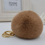 2016 New 16 ColorS trinket Keychain Pompons Keychains Fur Keychain Fluffy Key Chains For Cars Keyrings Trinkets Pom Pom Keychain
