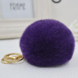 2016 New 16 ColorS trinket Keychain Pompons Keychains Fur Keychain Fluffy Key Chains For Cars Keyrings Trinkets Pom Pom Keychain