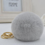 2016 New 16 ColorS trinket Keychain Pompons Keychains Fur Keychain Fluffy Key Chains For Cars Keyrings Trinkets Pom Pom Keychain