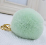 2016 New 16 ColorS trinket Keychain Pompons Keychains Fur Keychain Fluffy Key Chains For Cars Keyrings Trinkets Pom Pom Keychain