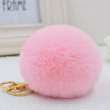 2016 New 16 ColorS trinket Keychain Pompons Keychains Fur Keychain Fluffy Key Chains For Cars Keyrings Trinkets Pom Pom Keychain