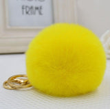 2016 New 16 ColorS trinket Keychain Pompons Keychains Fur Keychain Fluffy Key Chains For Cars Keyrings Trinkets Pom Pom Keychain