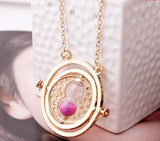 Hermione Granger Rotating Time Turner Necklace Gold Hourglass 1pc